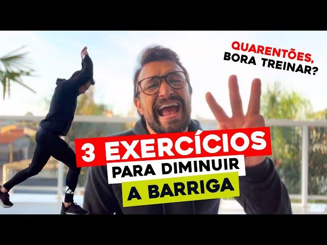 3 EXERCÍCIOS PODEROSOS PARA DIMINUIR A BARRIGA DEPOIS DOS 40 ANOS [TREINO EM CASA]