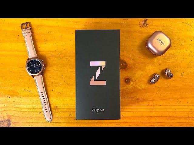 Samsung Galaxy Z Flip 5G (Mystic Bronze) Unboxing & First Impressions!