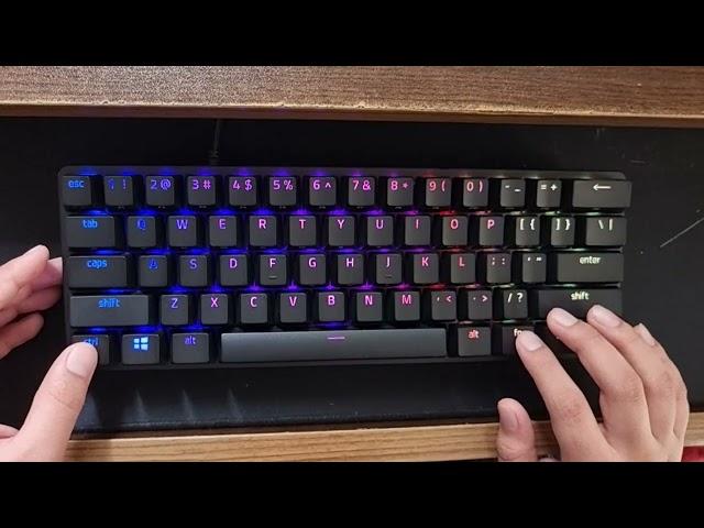 How to change RGB lighting on Razer Huntsman Mini