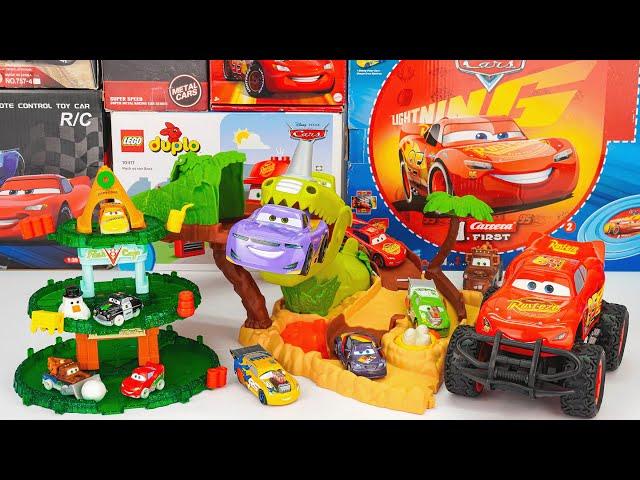 Disney Pixar Cars Unboxing Review | Lightning McQueen | Disney Pixar Car Dinosaur Playground Playset