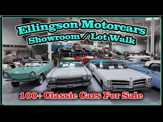 Ellingson Motorcars Classic Cars LOT WALK / Showroom Tour in Rogers Minnesota June of 2024