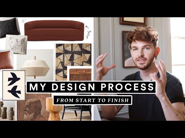 HOW TO DESIGN A ROOM FROM START TO FINISH: Mood Boarding, Furniture Selection + Concept!