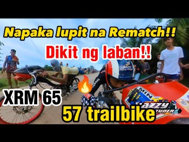 Napakalupit na Rematch to! Dikit ang laban ng XRM 65 vs 57 Trail bike!