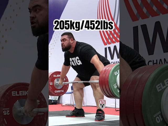 Gor Minasyan (Bahrain ) 205kg / 452lbs Slow Motion 2024 World Training Hall #weightlifting