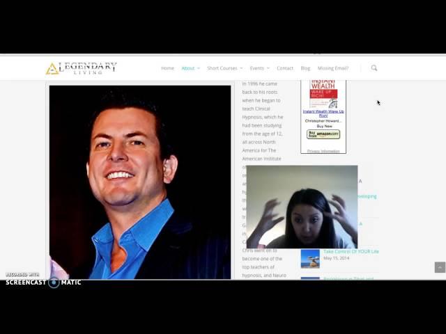 Chris Howard's Legendary Living My Experience