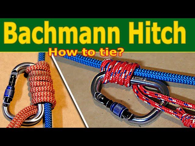 The Bachmann Hitch knot | friction hitch