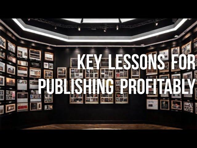 Key Lessons for Publishing Profitably 