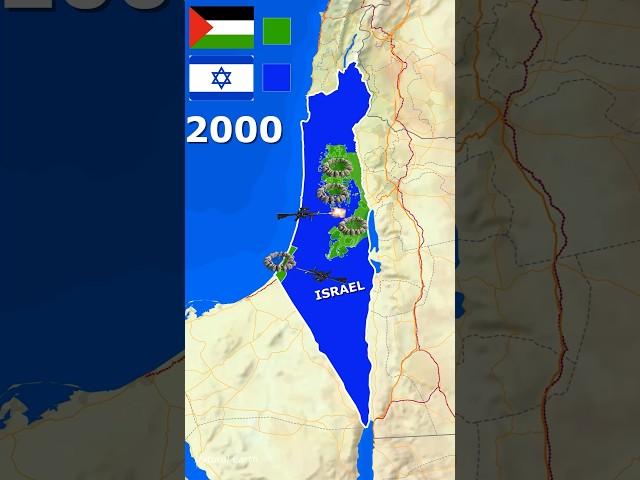 The Shocking Map Changes of Israel & Palestine (1947–Now). #IsraelPalestineConflict