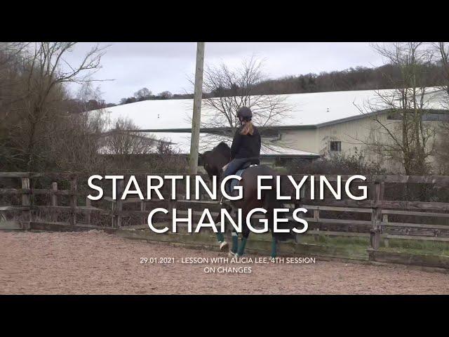 FLYING CHANGES // Our fourth session on them with European rider Alicia Lee voiced over!