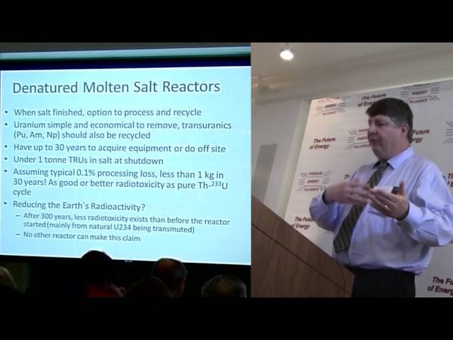 David LeBlanc of Terrestrial Energy on Denatured Molten Salt Reactors @ TEAC5