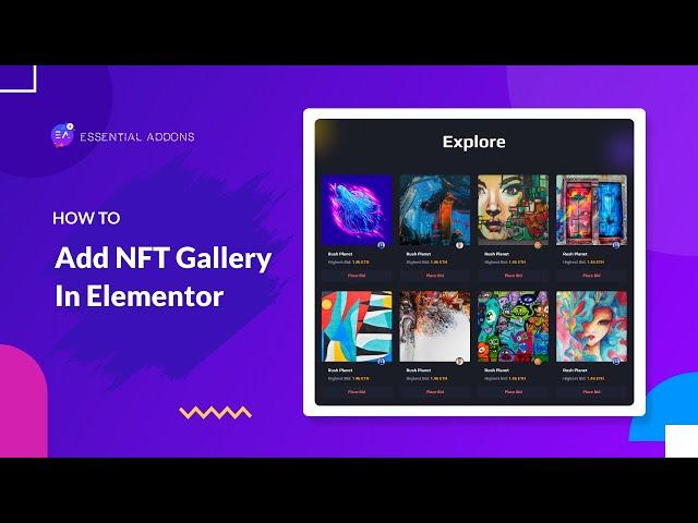 How To Add NFT Gallery In Elementor?