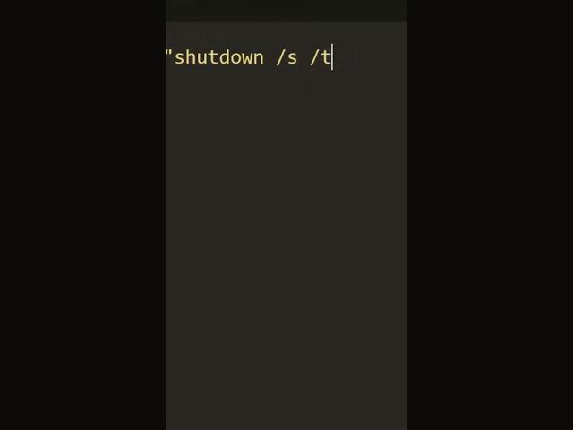 Shutdown your computer in 5 seconds!  #python #shorts