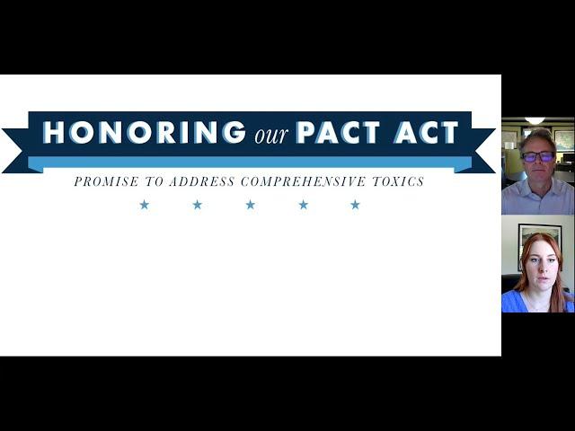 Sean Kendall and Megan Kondrachuck Discuss the PACT Act