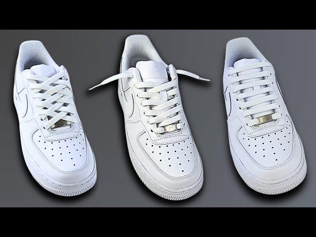 3 Cool Ways How To Lace Nike Air Force 1 (Nike Air Force 1 Lacing)