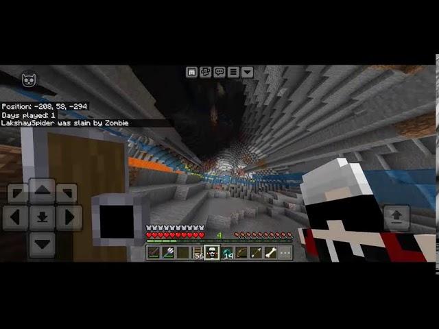 Playing Minecraft Survival and talk to rachitroo