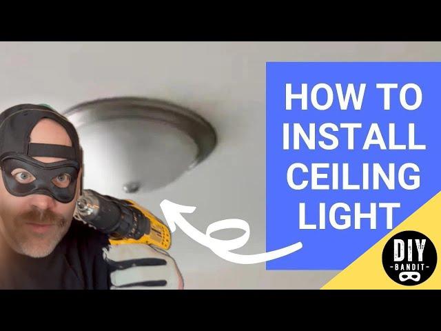 ️ How to Install Flush-Mount Ceiling Light Step-by-Step Instructions (Easy DIY Job)