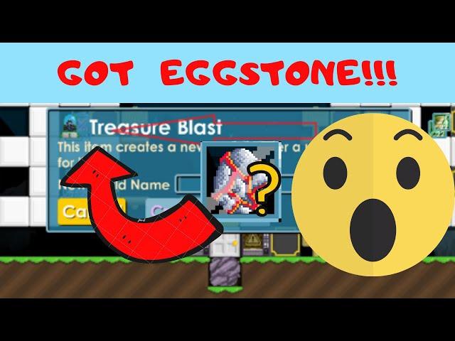 USING TREASURE BLAST!! GOT EGGSTONE?!!! | GROWTOPIA