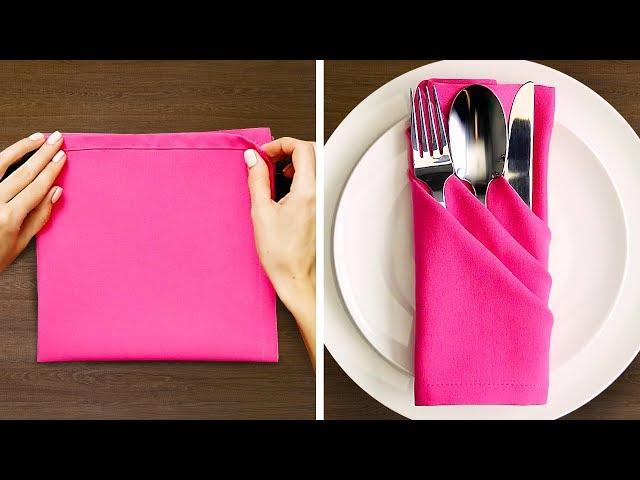 27 NAPKIN FOLD IDEAS