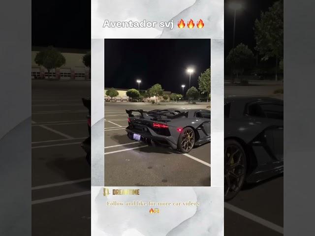 Aventador SVJ Shoots Flames #supercars #aventador #aventadorsvj #car #cars #carporn #carflames