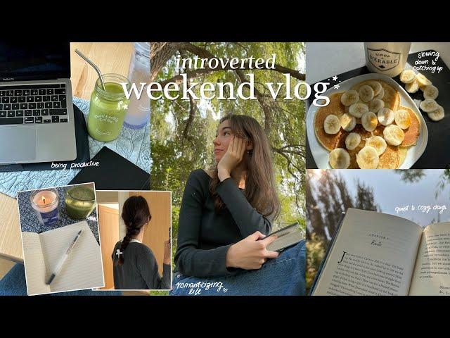 introverted weekend | productive study days & cozy fall activities