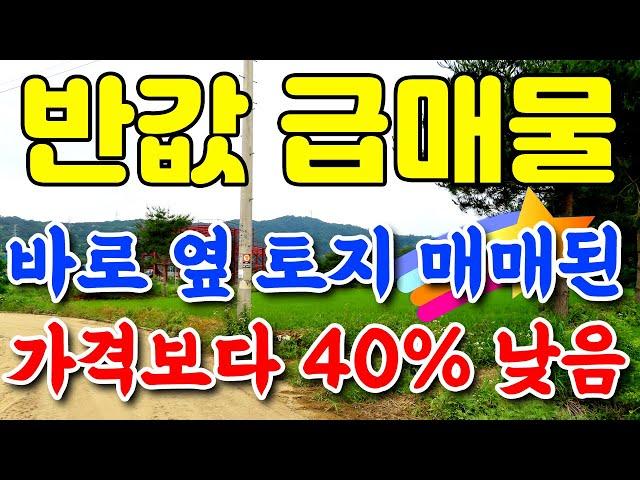 안성시 토지 반값 급매물 강력추천 -  올해 거래된 바로 옆토지 보다  40% 낮은 가격으로 매매. 자연녹지로 카페, 근생 가능하며 4차선 바로 인근 투자가치 매우 높은 토지