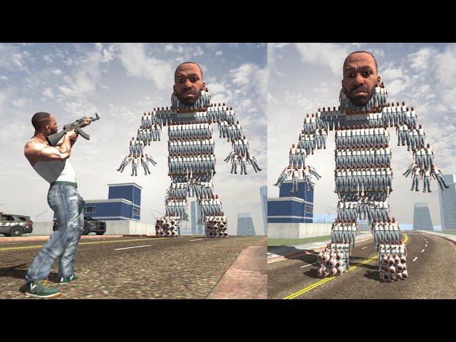 Franklin Fight Giant Franklin Robot in Indian Bike Driving 3D