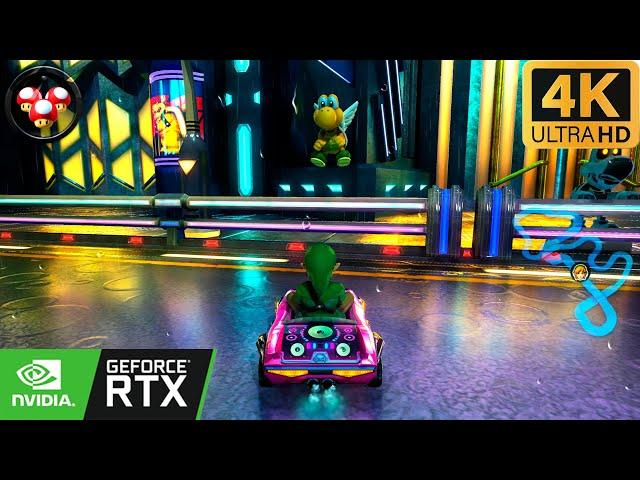 [4K] Mario Kart 8 - Ray Tracing GI - CEMU gameplay (Reshade Ultra graphics)