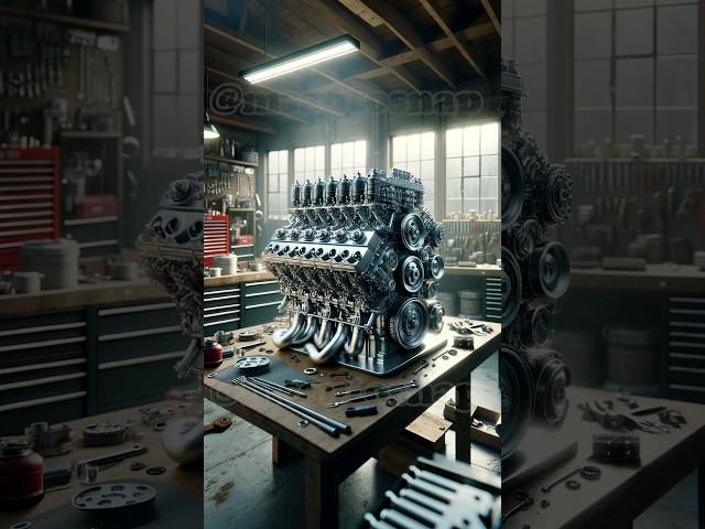 What's The Max Cylinders in an Engine? #bugatti #v16 #engineering