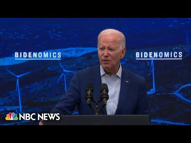 Biden discusses economic progress since passage of CHIPs and Science Act