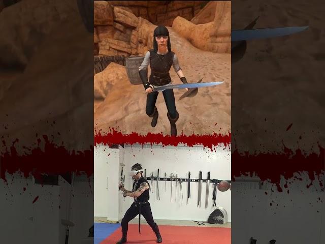 REAL swordsman plays Blade & Sorcery VR! #shorts #VR