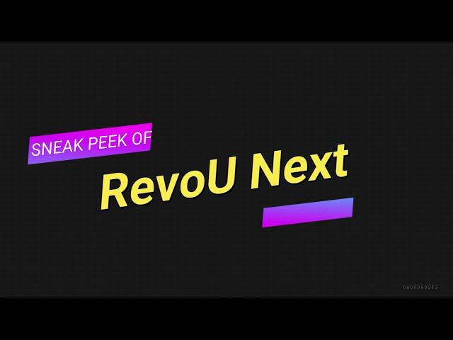 Sneak Peek RevoU Next