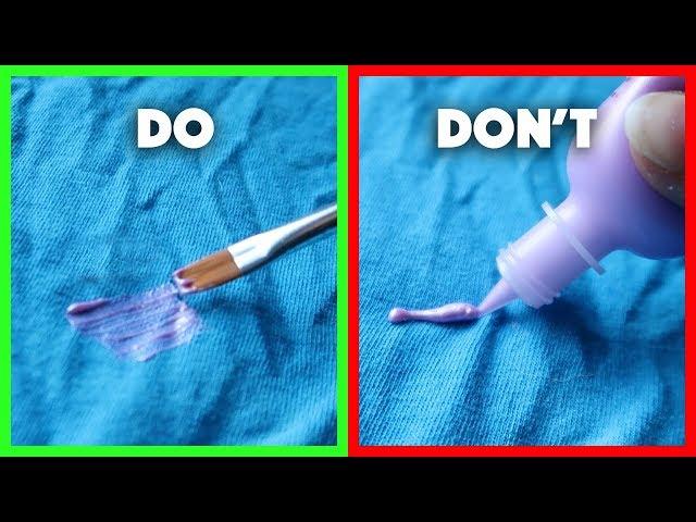 How to Decorate a T Shirt with Fabric Paint // DIY