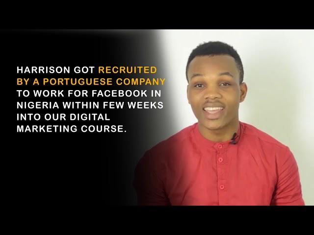 Learn Digital Marketing From The Best - Harrison Success Story