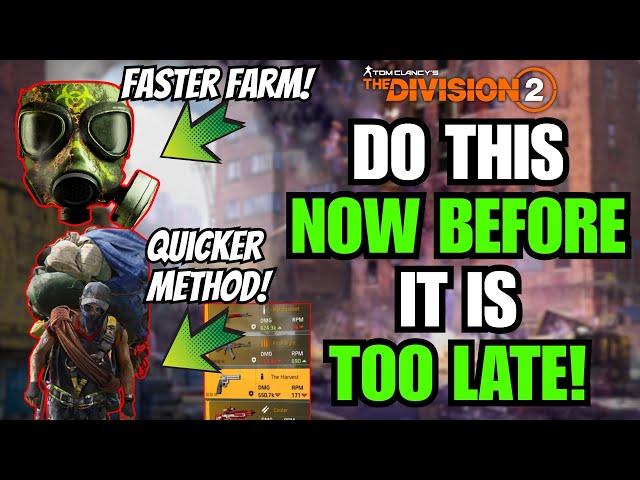 The Division 2 | Faster Catalyst Farm!, New Free Mod!, New Blueprints! and Faster Loot Goblin Farm!