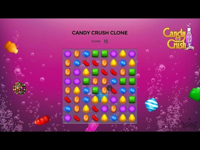 Candy Crush Clone Using HTML, CSS and JavaScript with Source Code