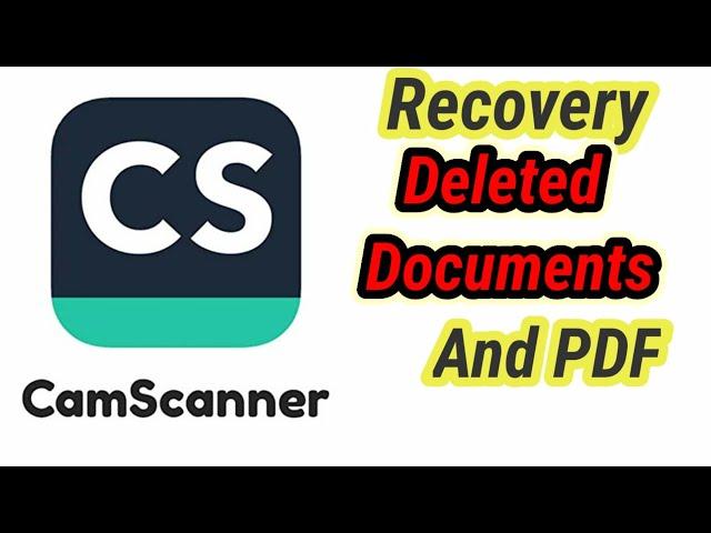 Camscanner deleted files recovery how to recovery camscanner deleted files pdf deleted file recovery