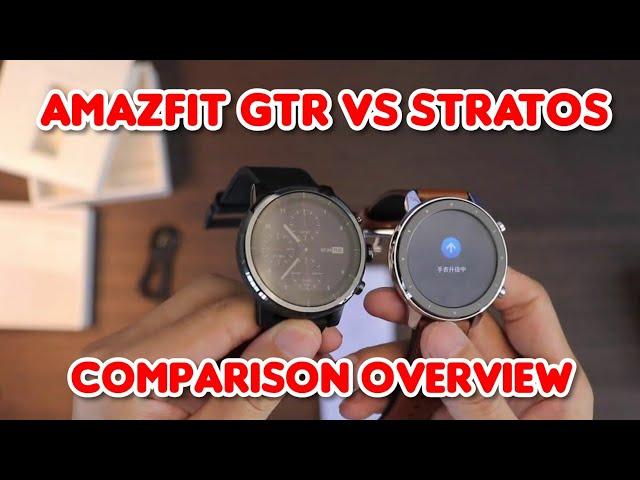 Amazfit GTR vs Amazfit Stratos - Comparison Overview