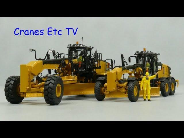 Diecast Masters Caterpillar 12M3 and 18M3 by Cranes Etc TV