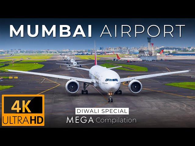 30 Minutes of Plane Spotting at Mumbai Airport | MEGA Compilation | 2024 [4K]