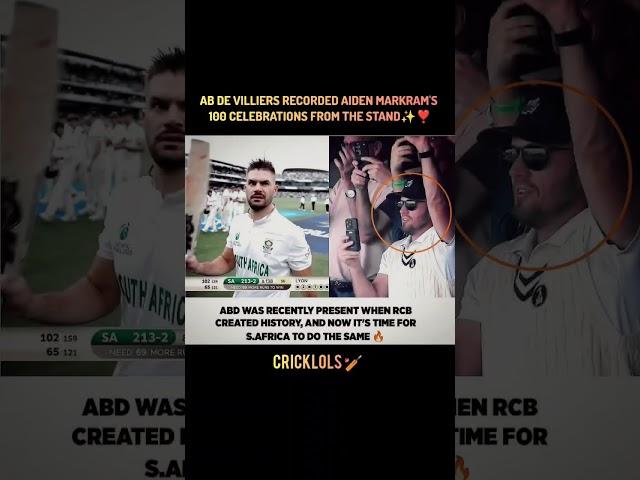 Aiden Markram's Century, Recorded by Mr. 360!️
