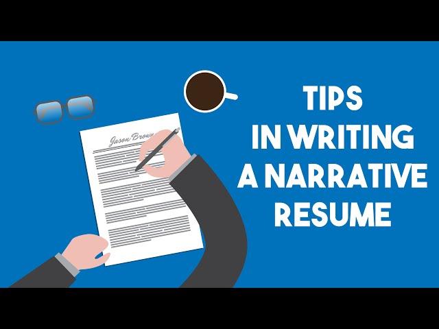 Tips in Writing a Narrative Resume | Resume Professional Writers