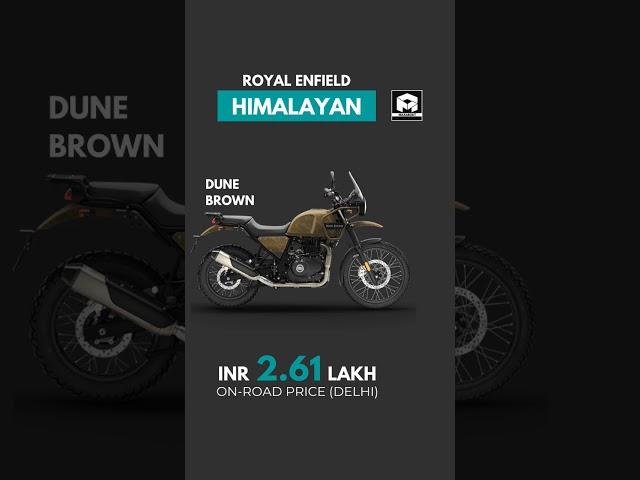 Royal Enfield Himalayan 411 Colour-Wise On-Road Price List 