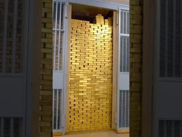 New York City Federal Reserve Bank Has World's Largest Gold Storage #facts #shorts