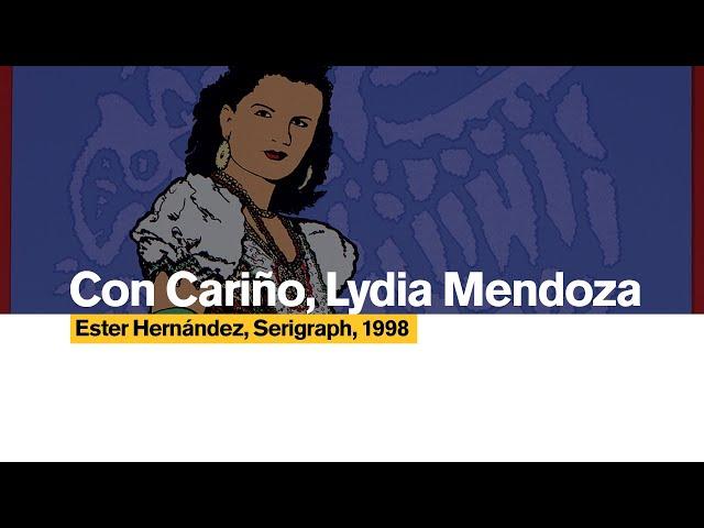 Heroes and Icons in Hispanic Culture: Con Cariño, Lydia Mendoza,1998 by Ester Hernández