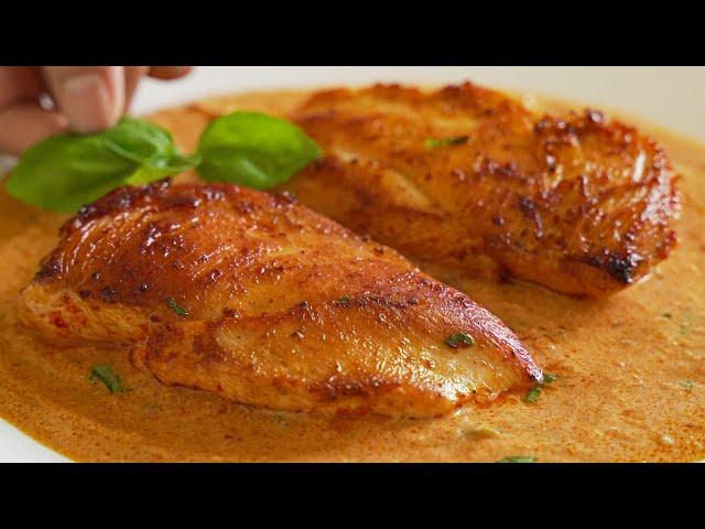 This is the tastiest chicken breast I have ever eaten! Creamy and delicious!