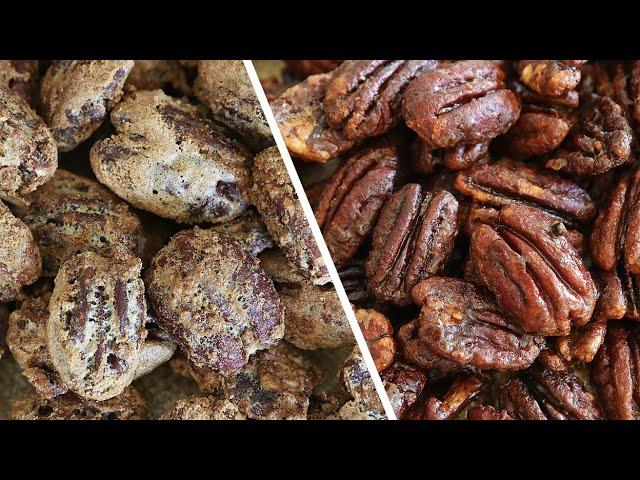 Super easy and delicious snack! Maple Pecans&Candied Pecans