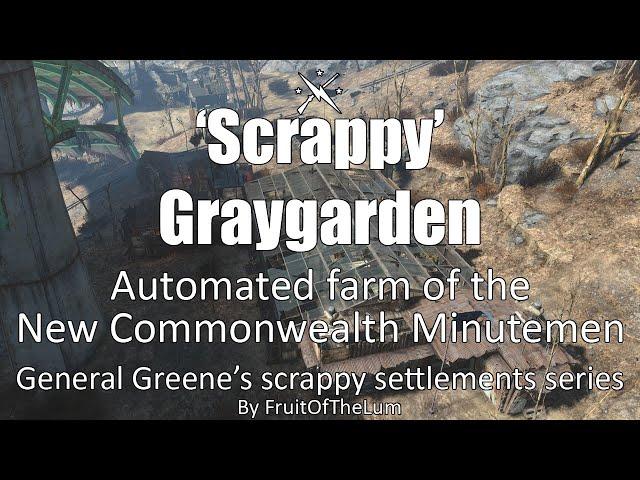 'Scrappy' Graygarden - Automated farm of the Commonwealth - Fallout 4 settlement build