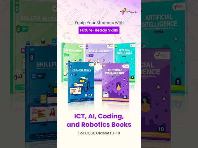 ICT, AI, Coding & Robotics books for CBSE Classes 1-10 to equip classrooms with 21st-century skills!