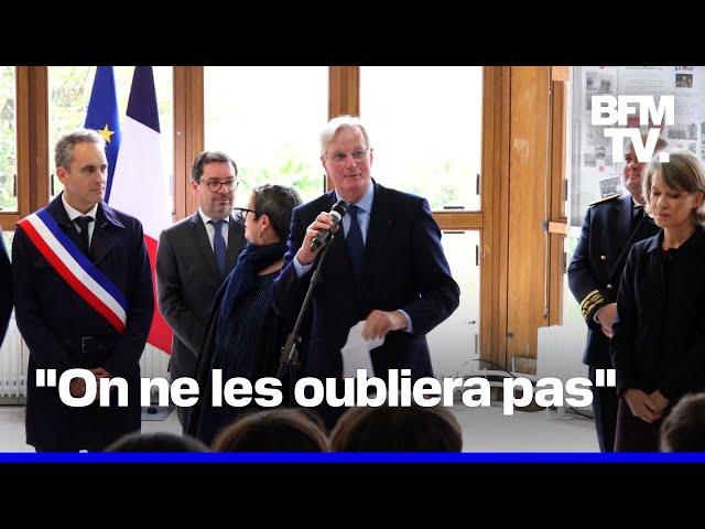 L'hommage en intégralité de Michel Barnier à Samuel Paty et Dominique Bernard