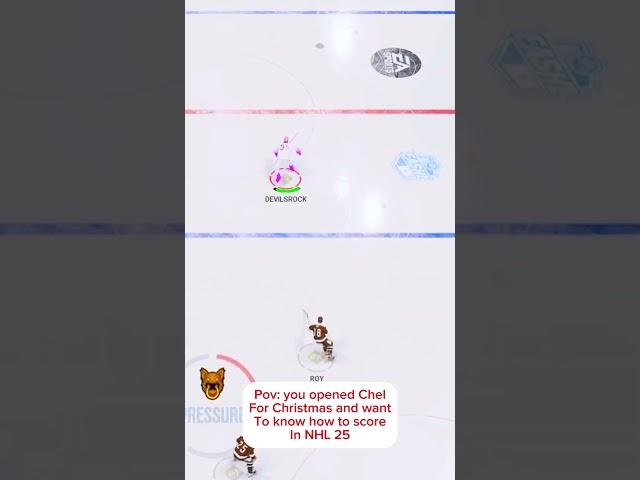 How to score How to score in NHL 25 for everyone that got the game for Christmas #nhl25 #hockey